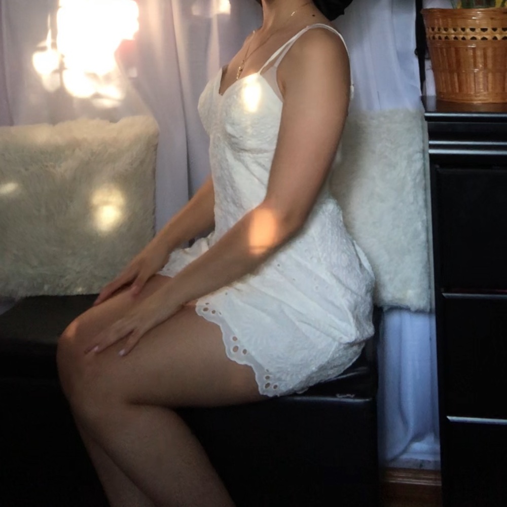 White Lace Romper